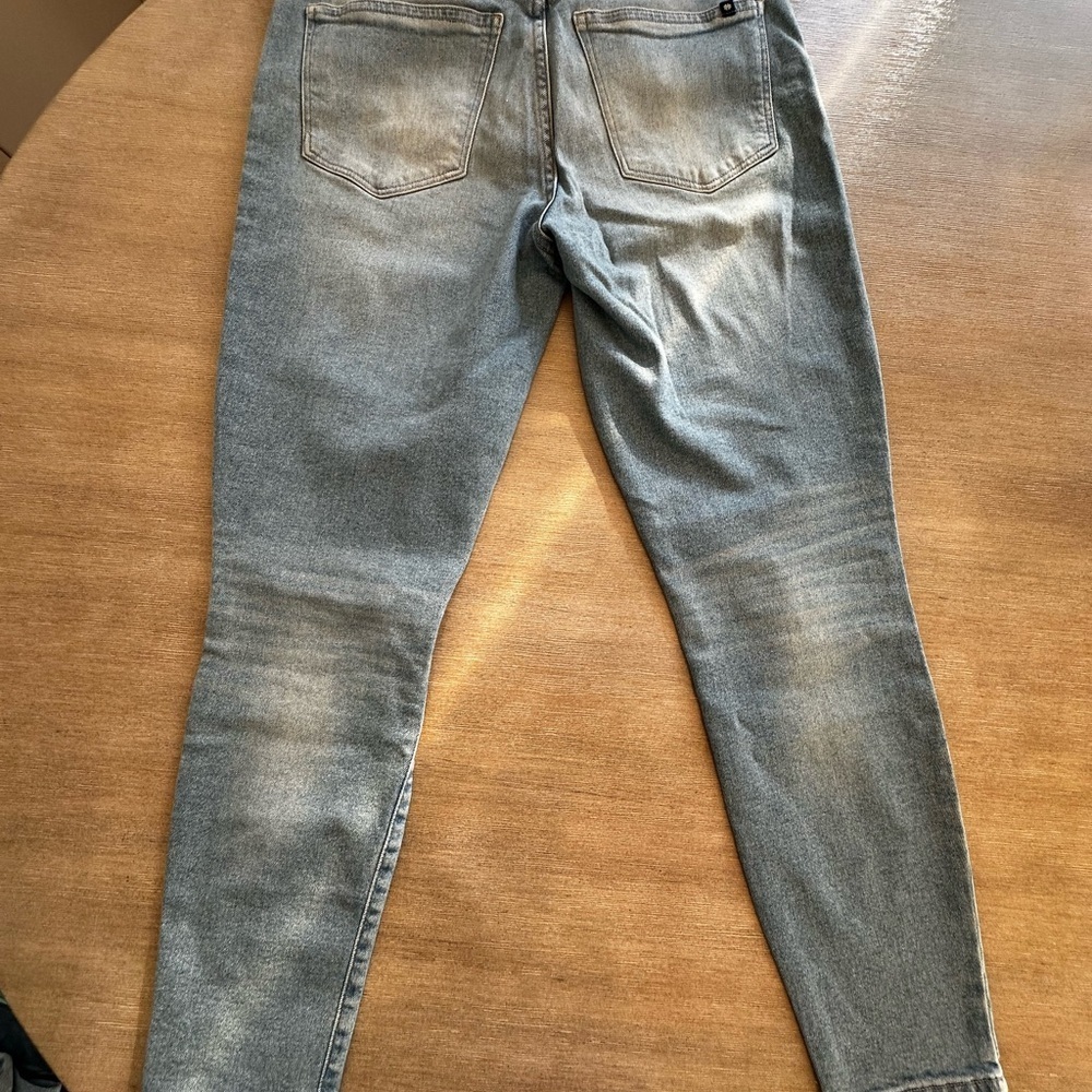 Ann Taylor LOFT women’s  Distressed slim pockets Blue Skinny Jeans 30/10 - Picture 3 of 5